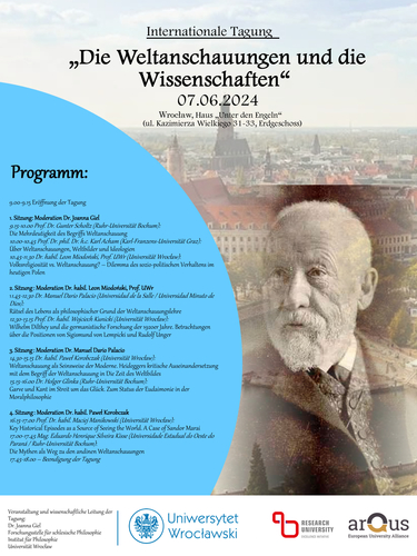 image: Die
Weltanschauungen und die Wissenschaften - międzynarodowa konferencja naukowa